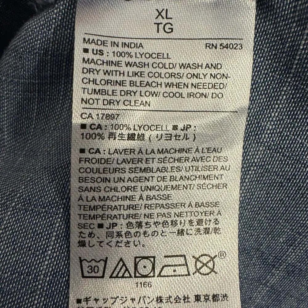 COPY - Banana Republic Shirt XL Womens Boyfriend Fit Casual Beachy Coastal Lage… - Picture 6 of 6